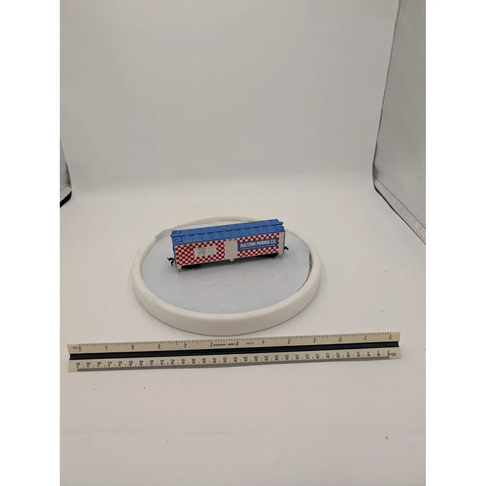 HO Scale‎ Ralston Purina Co Checkerboard Chows Cereals Boxcar MRS 4554 Blue Red